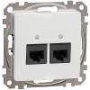 Mechanizm gniazda 2x(RJ45) kat.5e UTP SDD111452 Sedna Schneider