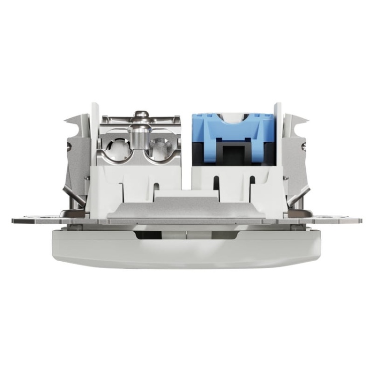Mechanizm gniazda komp. RJ45 i telewizyjnego SDD111469T Sedna Schneider góra