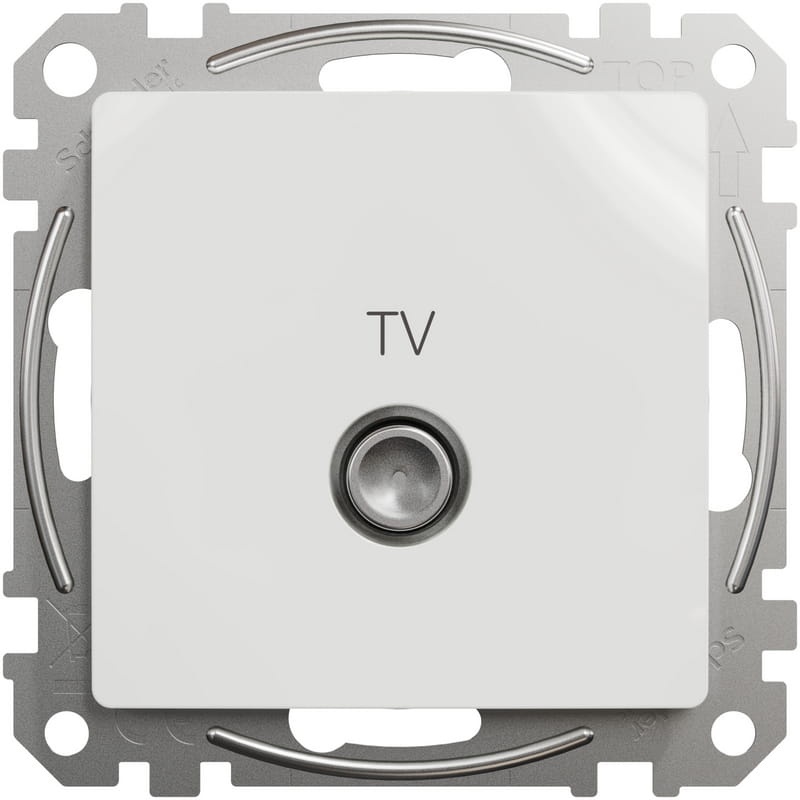 Gniazdo TV końcowe Sedna SDD111471 białe