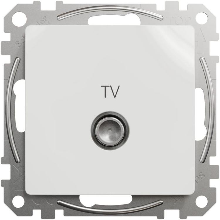 Gniazdo TV końcowe Sedna SDD111471 białe