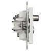 Mechanizm gniazda R-TV-SAT końcowe biały SDD111481 Sedna Schneider bok