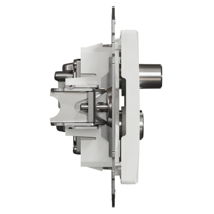Mechanizm gniazda R-TV-SAT końcowe biały SDD111481 Sedna Schneider bok
