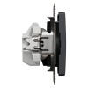 Mechanizm gniazda poj. 2P+PE antracyt SDD114011 Sedna Schneider bok
