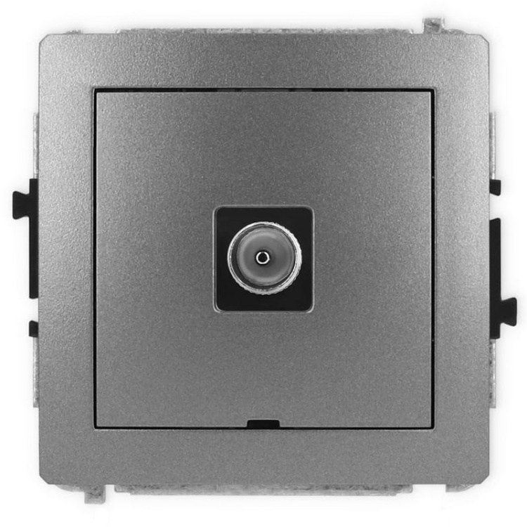 Mechanizm gniazda antenowego TV pojedynczego bez pola opisowego 11DGTVBO-1