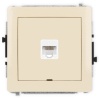 Mechanizm gniazda komputerowego pojedynczego 1XRJ45,KAT.5E, 8-styk beżowy 1DGKBO-1