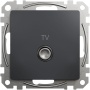 Gniazdo TV końcowe Sedna SDD114471 antracyt przód