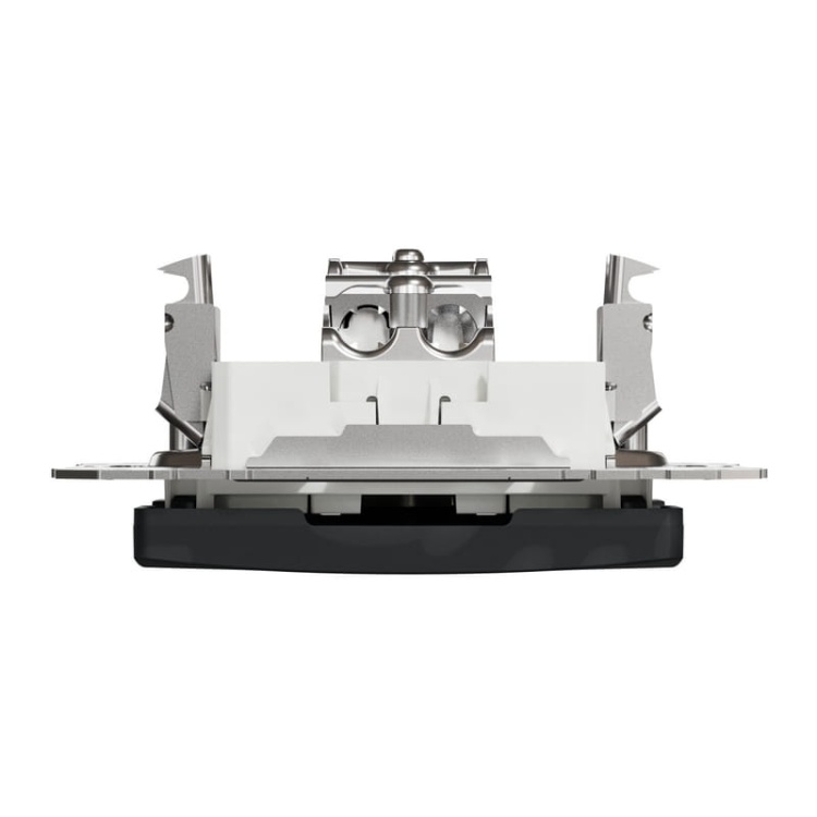 Mechanizm gniazda telewizyjnego końcowego 4dB antracyt SDD114471 Sedna Schneider góra