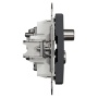 Antracytowe gniazdo multimedialne Schneider Electric bok