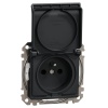 Mechanizm gniazda bryzgoszczelnego z uziemieniem 2P+PE SDD214013 Sedna Schneider