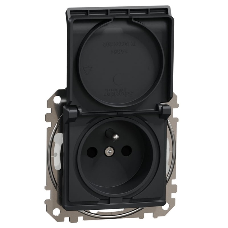 Mechanizm gniazda bryzgoszczelnego z uziemieniem 2P+PE SDD214013 Sedna Schneider