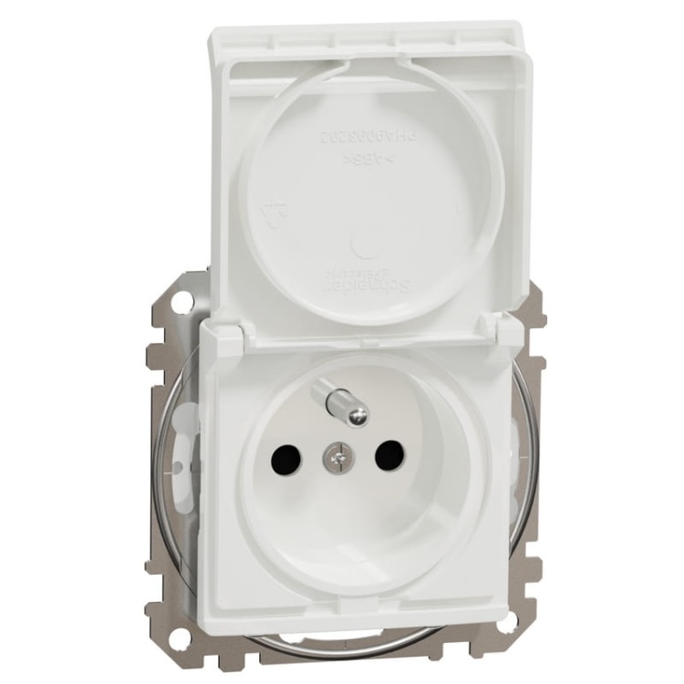 Mechanizm gniazda bryzgoszczelnego z uziemieniem 2P+PE SDD211013 Sedna Schneider