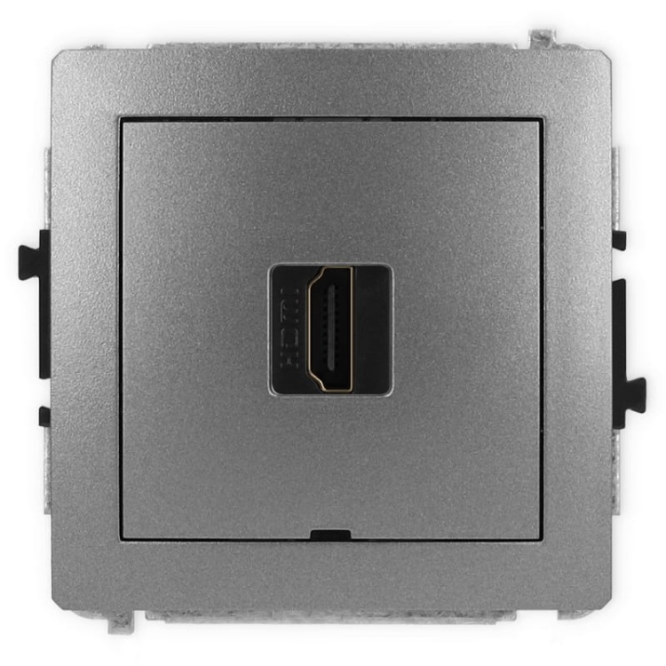 Mechanizm gniazda pojedynczego HDMI 2.0 grafit 11DHDMIBO-3