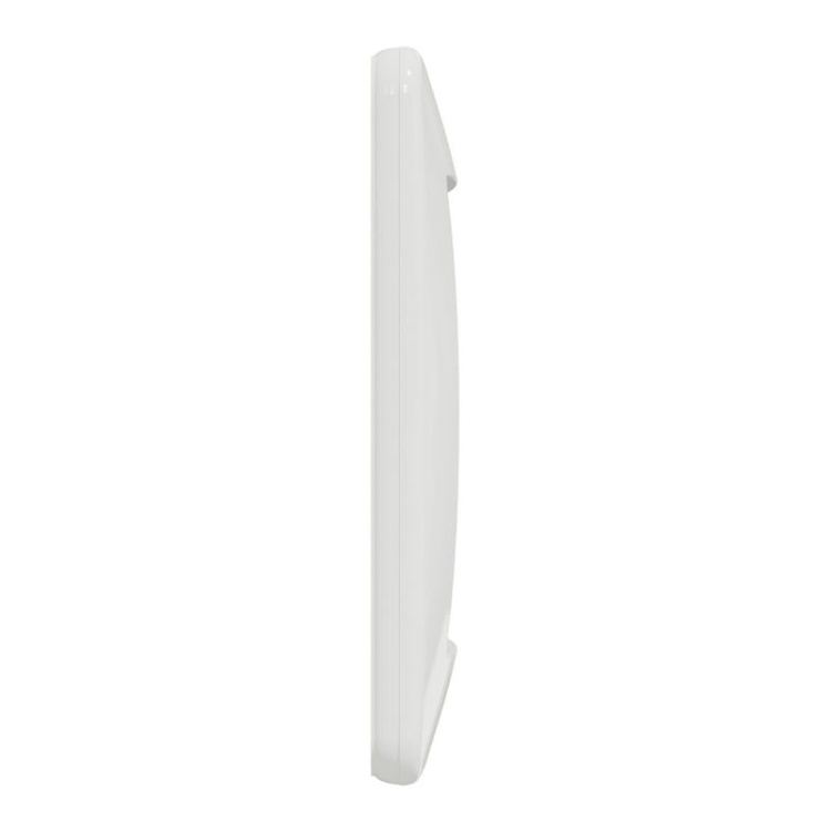 Ramka ozdobna pojedyncza z tworzywa biała SDD311801 Sedna Design Schneider bok
