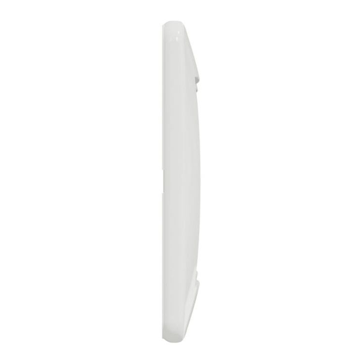 Ramka ozdobna podwójna z tworzywa biała SDD311802 Sedna Design Schneider bok
