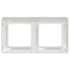 Ramka ozdobna podwójna z tworzywa biała SDD311802 Sedna Design Schneider tył