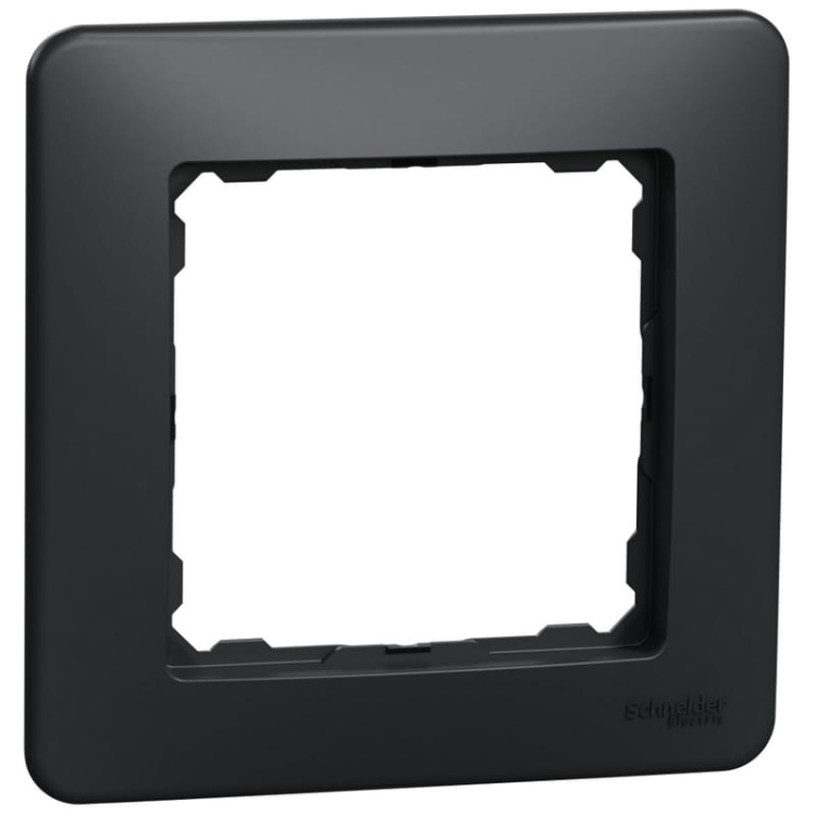 Ramka ozdobna pojedyncza z tworzywa antracyt SDD314801 Sedna Design Schneider