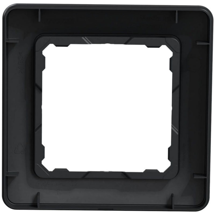 Ramka ozdobna pojedyncza z tworzywa antracyt SDD314801 Sedna Design Schneider tył