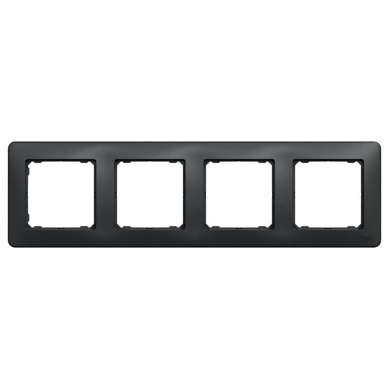 Ramka poczwórna Sedna Design SDD314804 antracyt