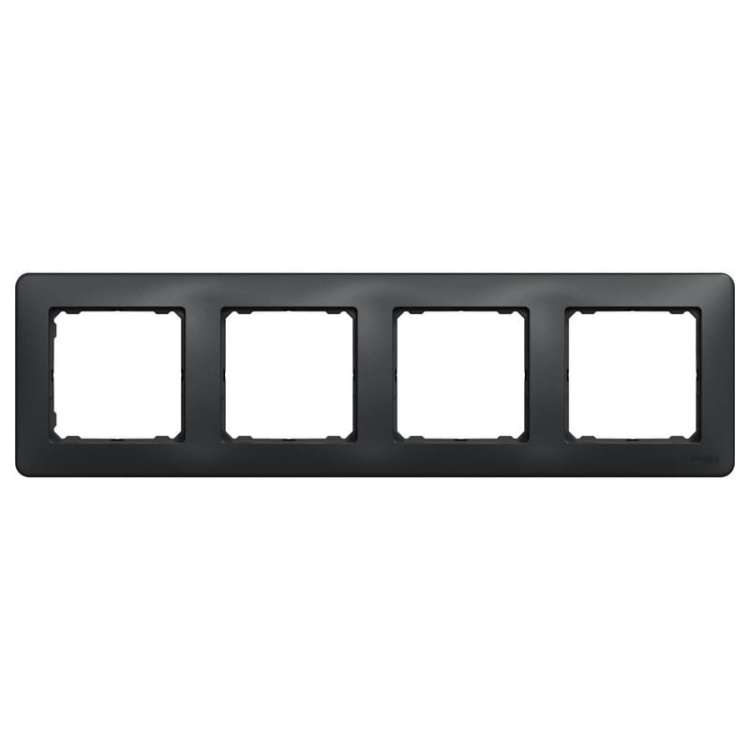 Ramka poczwórna Sedna Design SDD314804 antracyt