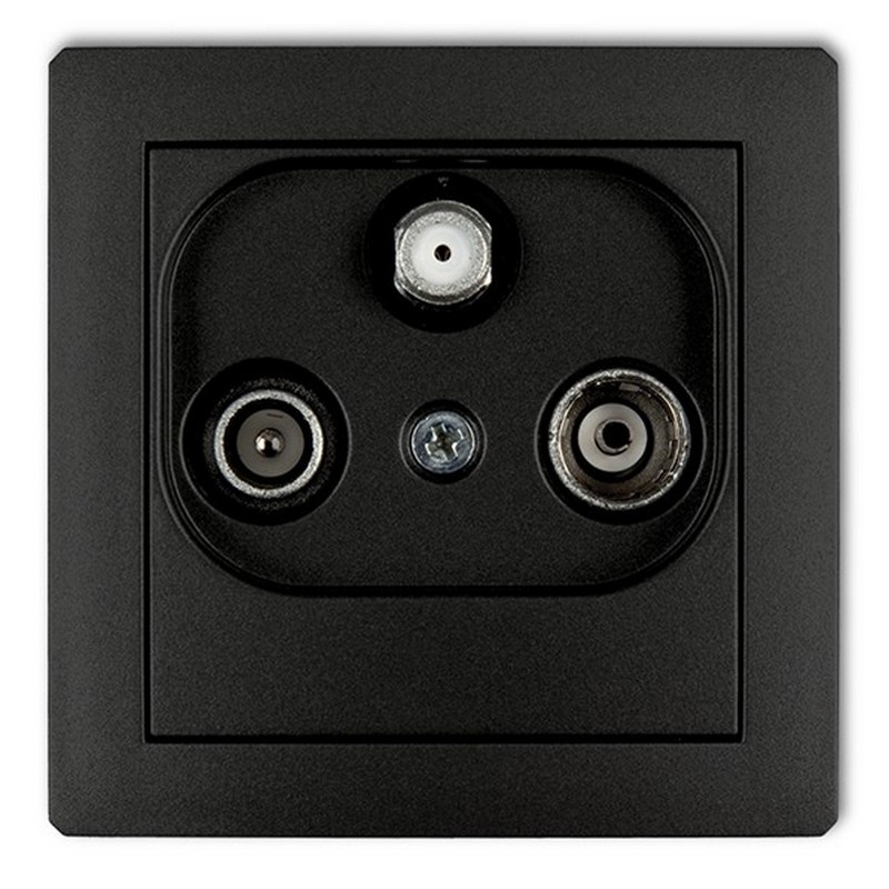 Mechanizm gniazda abonenckiego RTV-SAT końcowego multimedialnego (internet) 12DGM