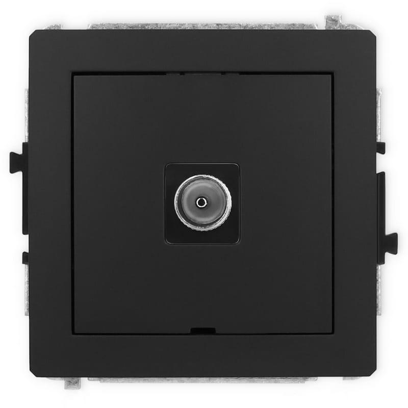 Mechanizm gniazda antenowego TV pojedynczego bez pola opisowego 12DGTVBO-1