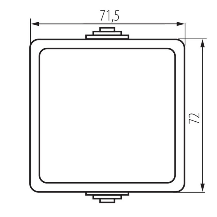 Łącznik zwierny TEKNO 05-1021-143 szary Kanlux 25350 wymiary