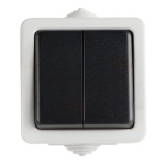 Łącznik dwubiegunowy TEKNO 05-1028-143 szary Kanlux 25352