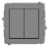Mechanizm łącznika zwiernego żaluzjowego szary mat 27DWP-8