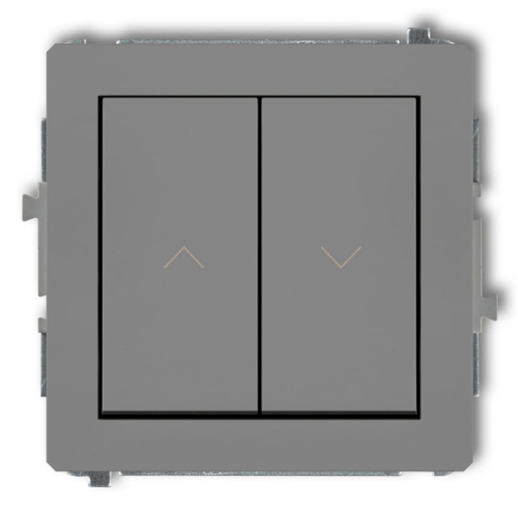 Mechanizm łącznika zwiernego żaluzjowego szary mat 27DWP-8