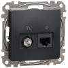 Mechanizm gniazda komputerowego RJ45 i telewizyjnego Sedna Schneider