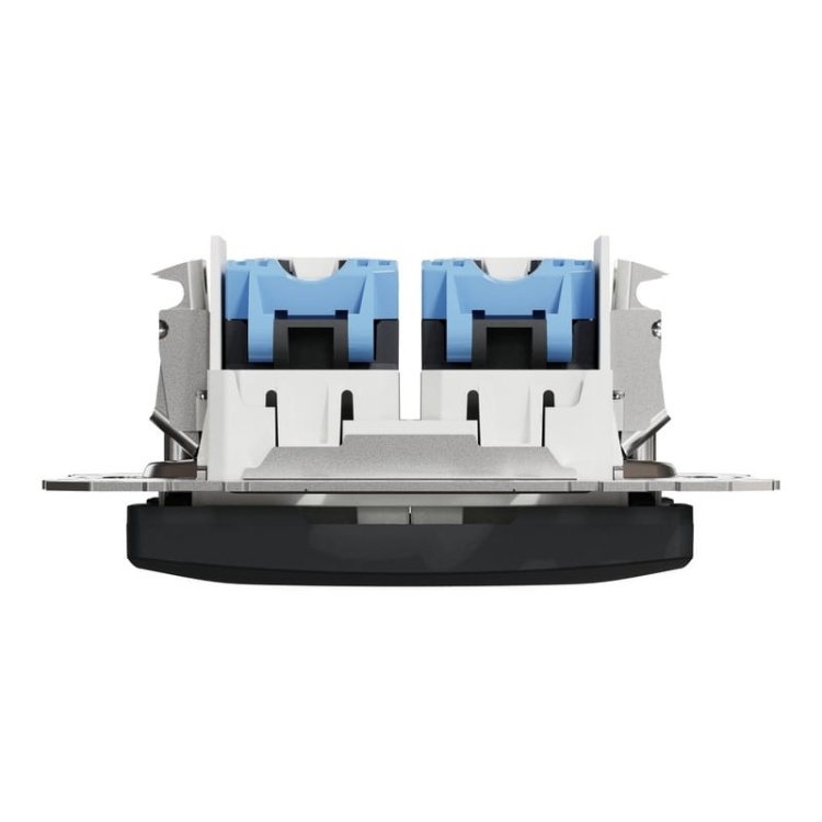 Mechanizm gniazda komputerowego 2x(RJ45) kat.6 UTP Sedna Schneider góra