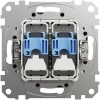 Mechanizm gniazda komputerowego 2x(RJ45) kat.6 UTP Sedna Schneider tył