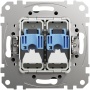 Gniazdo LAN 2xRJ45 kat.6 UTP IP20 Schneider Sedna tył