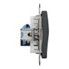 Mechanizm gniazda komputerowego RJ45 kat.6 UTP Sedna Schneider bok