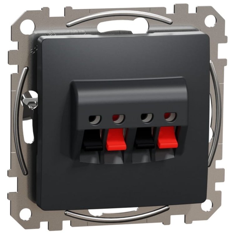 Mechanizm gniazda głośnikowego antracyt SDD114411 Sedna Schneider