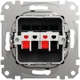 Mechanizm gniazda głośnikowego antracyt SDD114411 Sedna Schneider tył