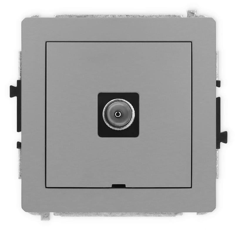 Mechanizm gniazda antenowego TV pojedynczego bez pola opisowego 27DGTVBO-1