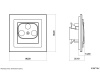 Mechanizm gniazda multimedialnego 3F DATA (VECTRA) 27DGMV
