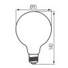 Żarówka filament XLED E27 G95 7W 2500K 725lm Kanlux 36241 wymiary.jpg