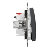 Mechanizm przycisku żaluzjowego antracyt SDD114114 Sedna Schneider bok