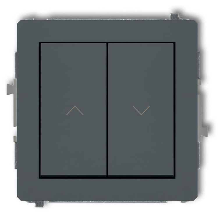 Mechanizm łącznika zwiernego żaluzjowego grafitowy mat 28DWP-8