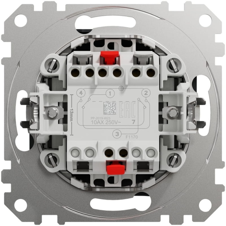 Mechanizm łącznika krzyżowego antracyt SDD114107 Sedna Schneider tył