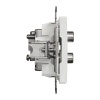 Mechanizm gniazda TV, 2xSAT końcowe biały SDD111481S Sedna Schneider bok