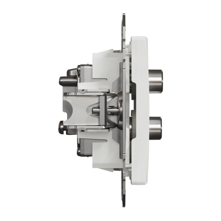 Mechanizm gniazda TV, 2xSAT końcowe biały SDD111481S Sedna Schneider bok