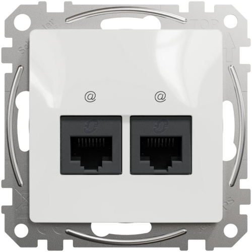 Gniazdo komputerowe 2x RJ45 kat 6 Sedna SDD111462