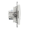 Mechanizm gniazda komputerowego 2x(RJ45) kat.6 UTP Sedna Schneider bok