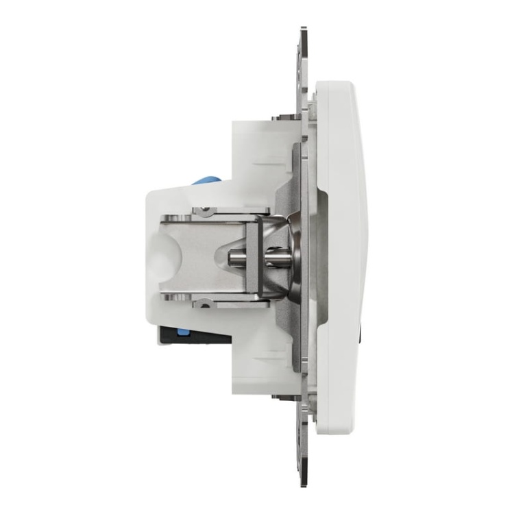 Mechanizm gniazda komputerowego 2x(RJ45) kat.6 UTP Sedna Schneider bok
