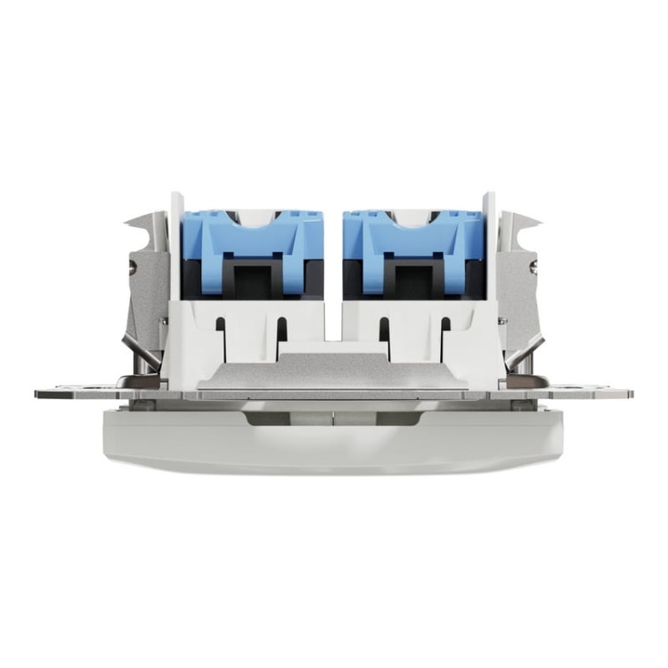 Mechanizm gniazda komputerowego 2x(RJ45) kat.6 UTP Sedna Schneider góra