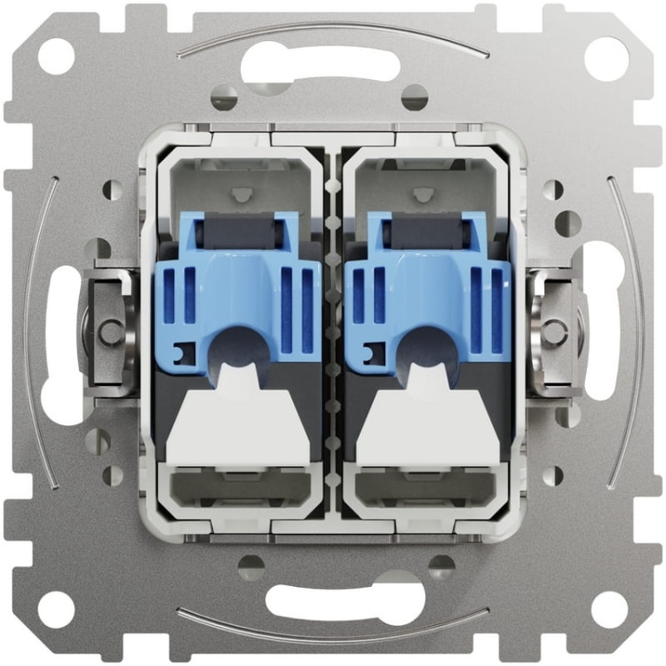 Mechanizm gniazda komputerowego 2x(RJ45) kat.6 UTP Sedna Schneider tył