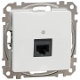 Białe gniazdo komputerowe RJ45 Schneider Electric